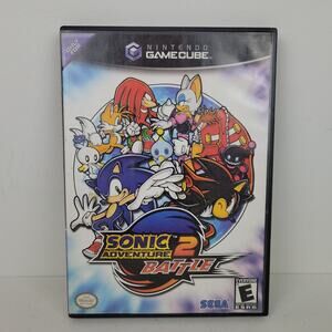 Sonic Adventure 2 Battle Nintendo GameCube Case & Disc Black Label